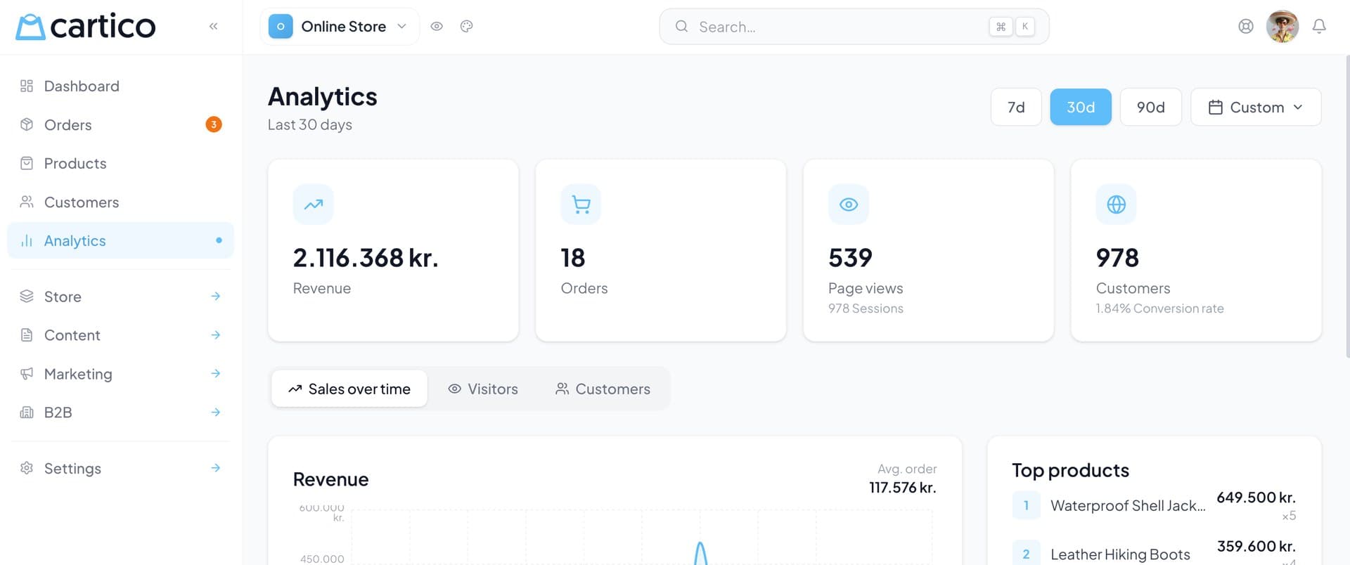 Cartico — Netverslun